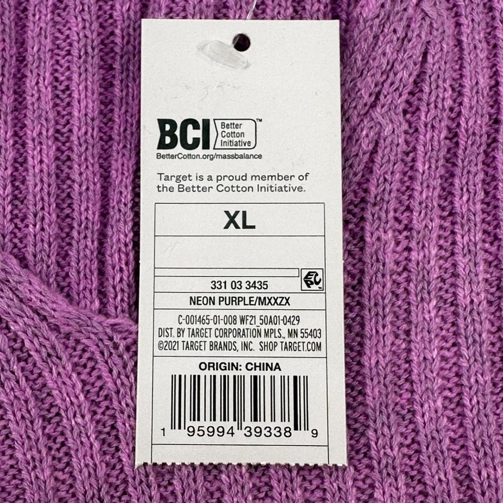 Wild Fable Women's Size XL Pull Over Crop Sweater Purple New With Tags - Picture 3 of 15